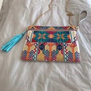 Bam Forever Clutch Purse Multi Color Nude